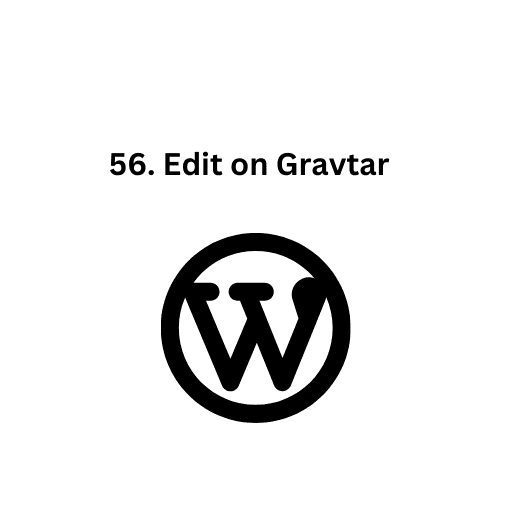 56. Edit on Gravtar